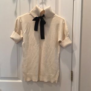 Banana Republic short sleeve sweater with bow